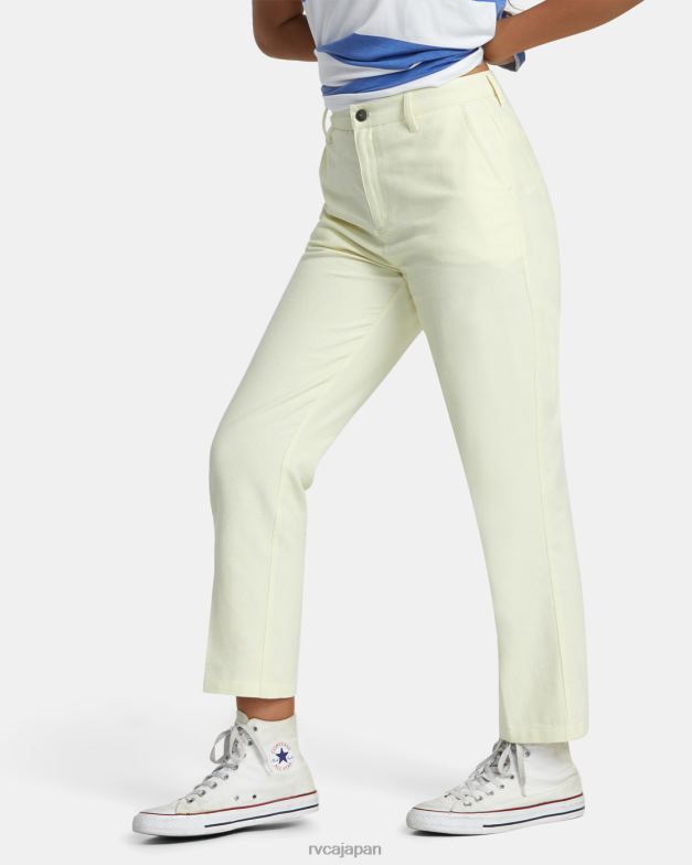 衣類 TP8J1208 自然 RVCA 女性 週末のコットンパンツ