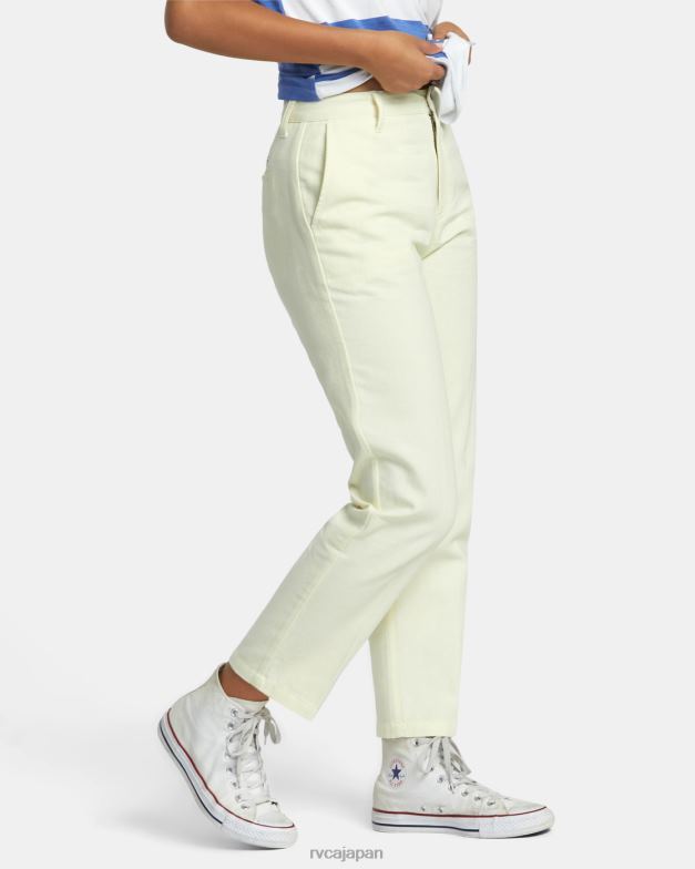 衣類 TP8J1208 自然 RVCA 女性 週末のコットンパンツ
