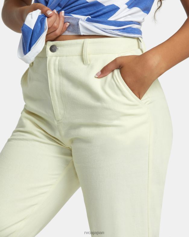 衣類 TP8J1208 自然 RVCA 女性 週末のコットンパンツ