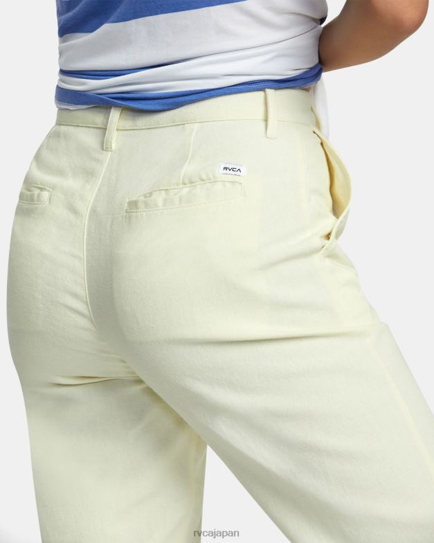 衣類 TP8J1208 自然 RVCA 女性 週末のコットンパンツ
