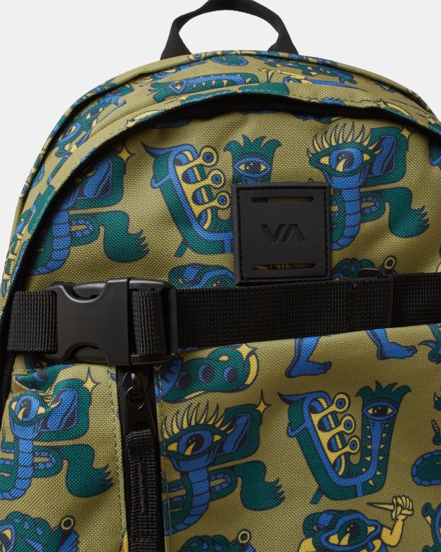アクセサリー TP8J120 アボカド RVCA 男性 カーブスケート 29 l スケート バックパック