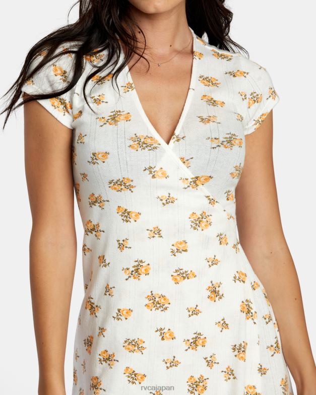 衣類 TP8J1215 白いささやき声 RVCA 女性 マディポインテール ラップドレス