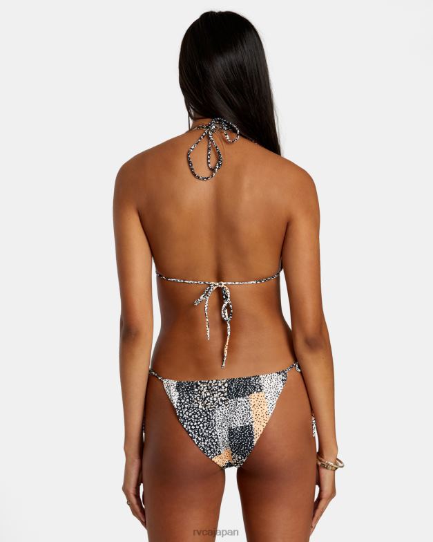 泳ぐ TP8J1216 マルチ RVCA 女性 パッチワークトライアングルビキニトップ