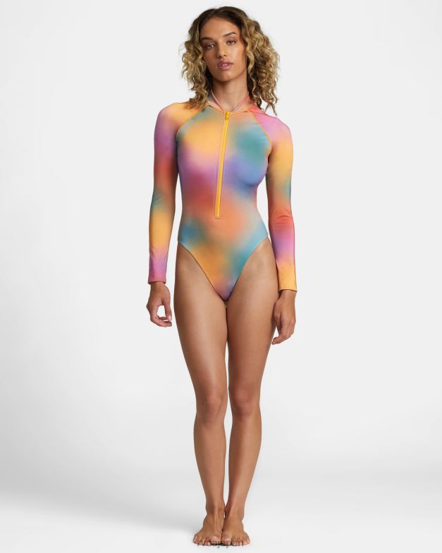 泳ぐ TP8J1219 マルチ RVCA 女性 ローズ・マチャド ワンピース水着