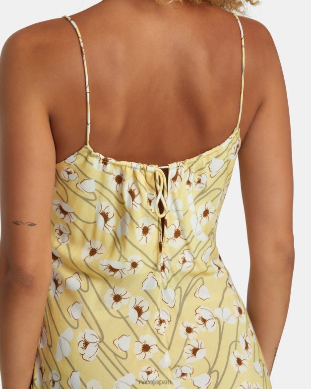 衣類 TP8J1233 ゴールデン RVCA 女性 乙女ミディドレス