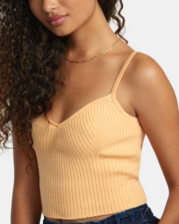 衣類 TP8J1235 メロン RVCA 女性 シルエットニットタンク