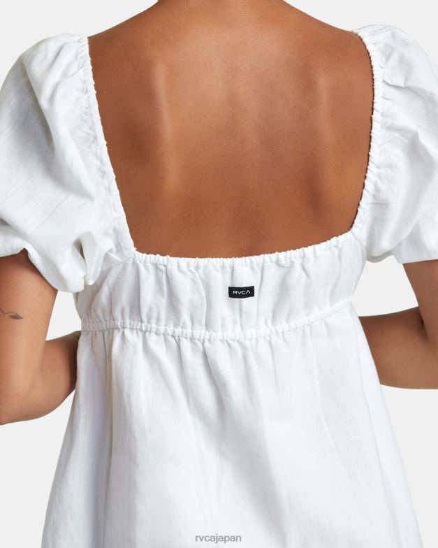 衣類 TP8J1238 白いささやき声 RVCA 女性 甘いトークミニドレス