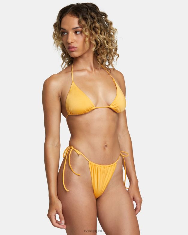 泳ぐ TP8J1239 マリーゴールド RVCA 女性 ローズマチャド ナローホルタートライアングルビキニトップ