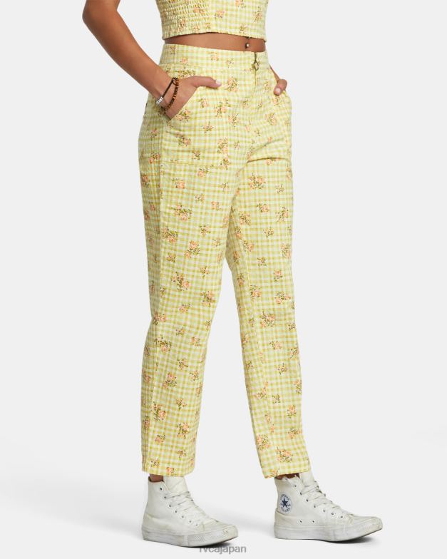 衣類 TP8J1242 ゴールデン RVCA 女性 どこでもシアサッカーパンツ