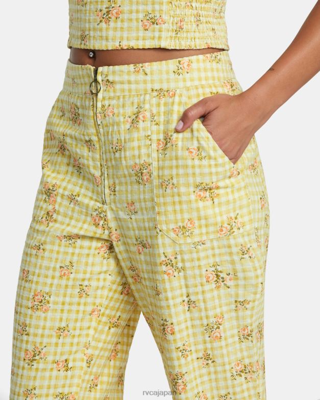 衣類 TP8J1242 ゴールデン RVCA 女性 どこでもシアサッカーパンツ