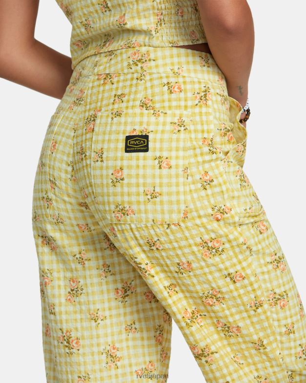 衣類 TP8J1242 ゴールデン RVCA 女性 どこでもシアサッカーパンツ