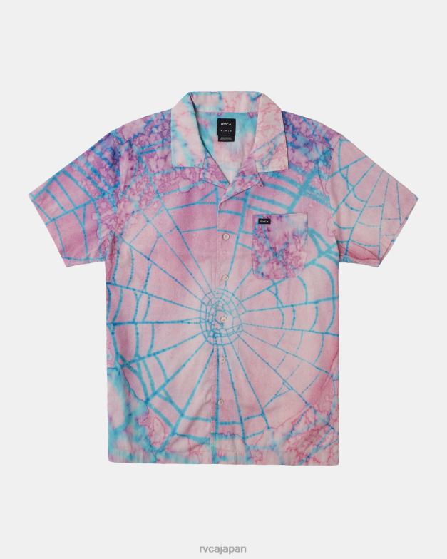 衣類 TP8J124 ピンク RVCA 男性 コリン・サシンガム半袖シャツ