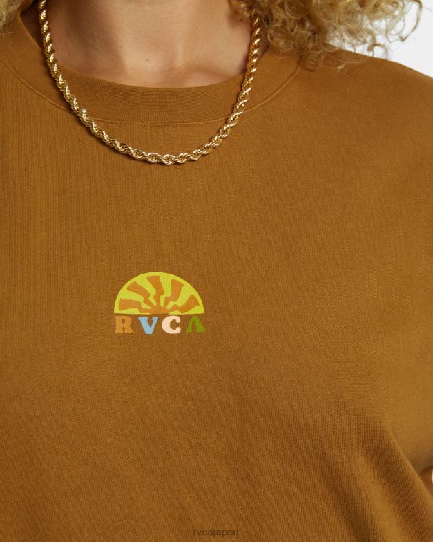 衣類 TP8J1251 シエナ RVCA 女性 シャインクロップドスウェットシャツ