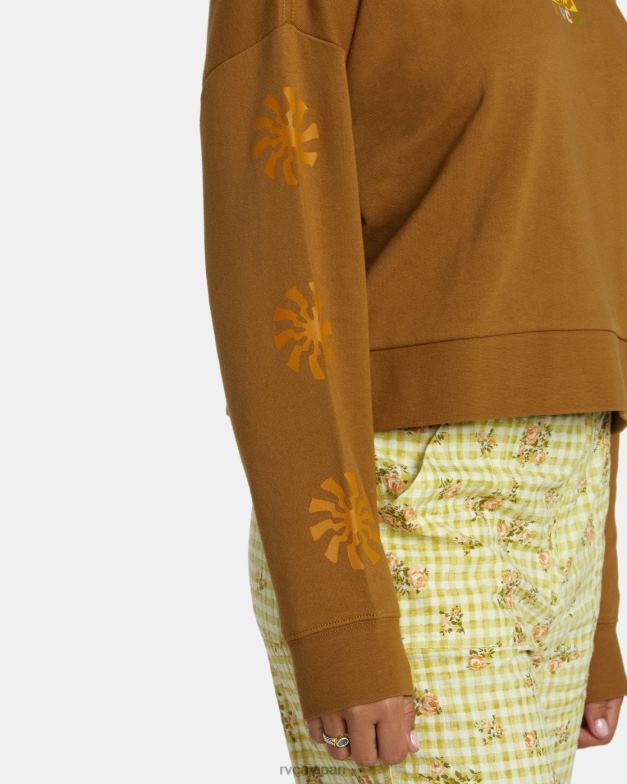 衣類 TP8J1251 シエナ RVCA 女性 シャインクロップドスウェットシャツ