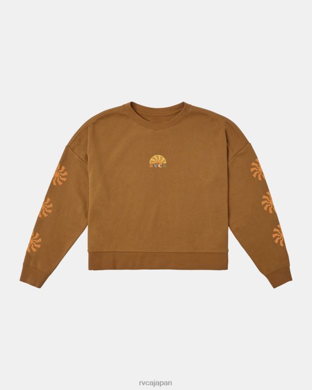 衣類 TP8J1251 シエナ RVCA 女性 シャインクロップドスウェットシャツ