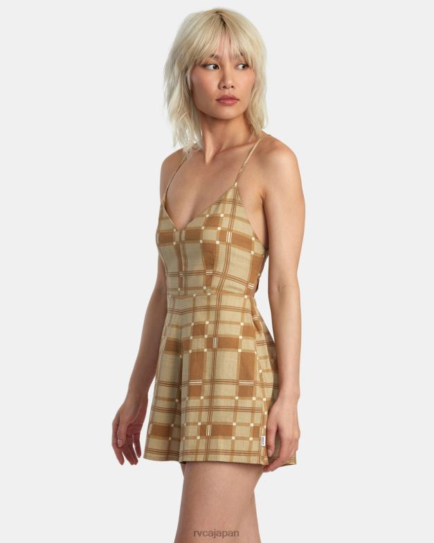 衣類 TP8J1265 カーキ RVCA 女性 土曜ロンパース