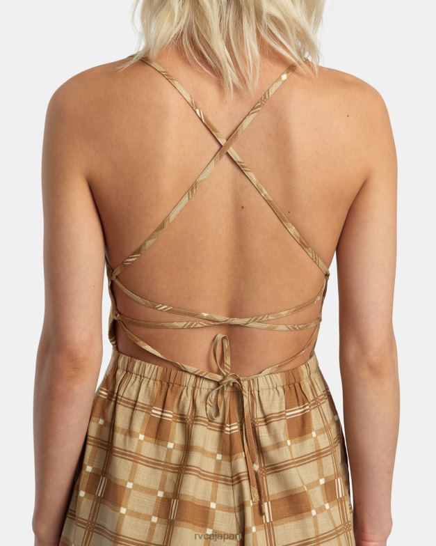 衣類 TP8J1265 カーキ RVCA 女性 土曜ロンパース