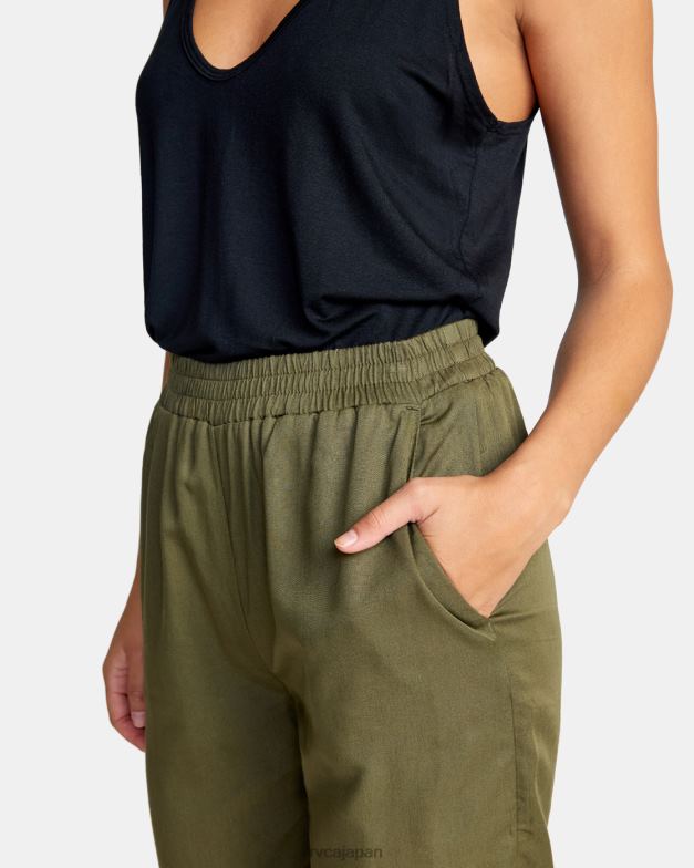 衣類 TP8J1274 ダークオリーブ RVCA 女性 新しい夢ビーチパンツ