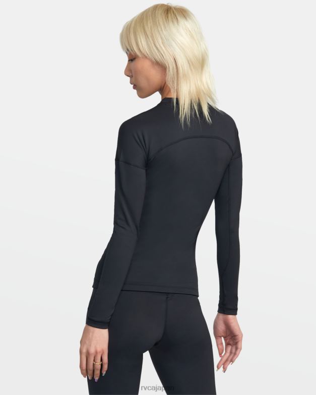 衣類 TP8J1285 黒 RVCA 女性 VAスポーツ長袖コンプレッショントップ