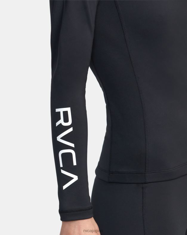 衣類 TP8J1285 黒 RVCA 女性 VAスポーツ長袖コンプレッショントップ