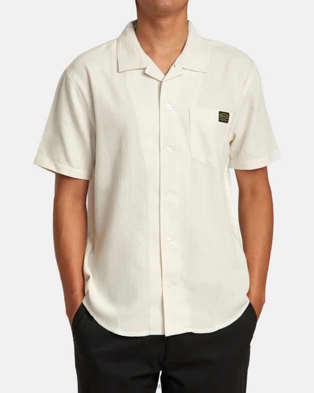 衣類 TP8J12 銀漂白剤 RVCA 男性 リセッションコレクション デイシフト半袖シャツ