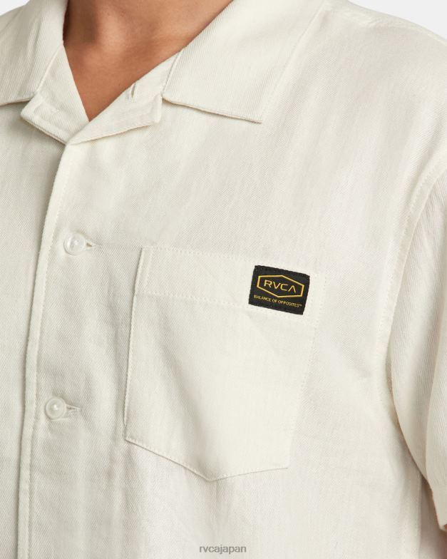 衣類 TP8J12 銀漂白剤 RVCA 男性 リセッションコレクション デイシフト半袖シャツ