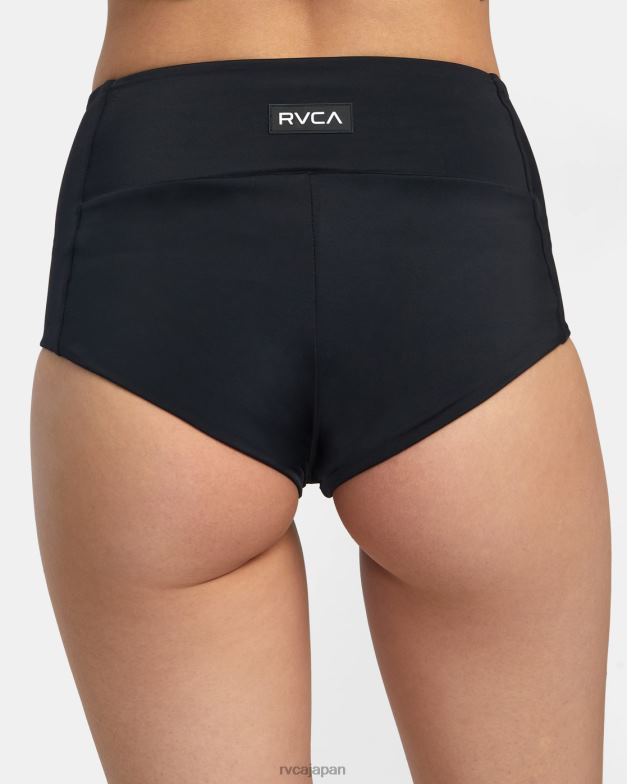 泳ぐ TP8J1306 黒 RVCA 女性 VA エッセンシャル ソリッド ハイライズ 生意気なボトム