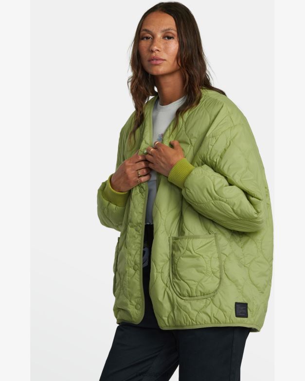 衣類 TP8J1317 シダ RVCA 女性 ディアーリバーシブルオーバーサイズジャケット