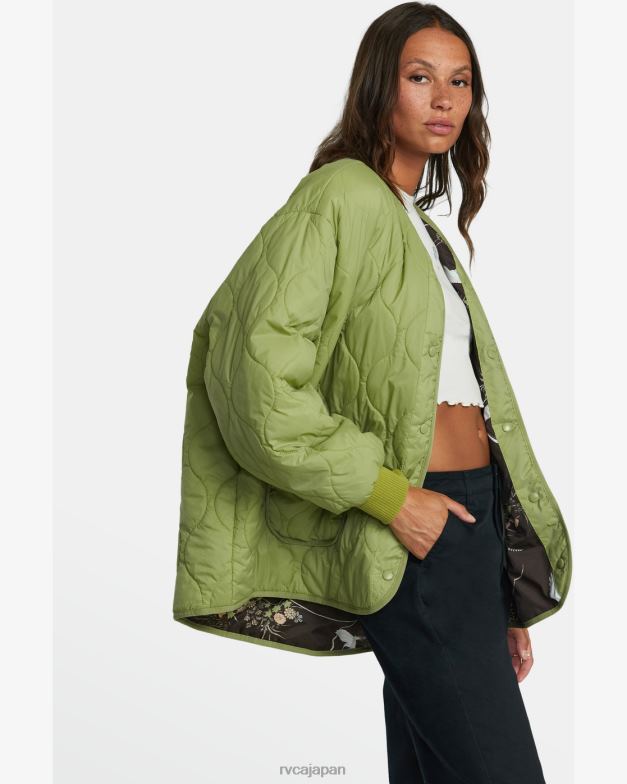 衣類 TP8J1317 シダ RVCA 女性 ディアーリバーシブルオーバーサイズジャケット