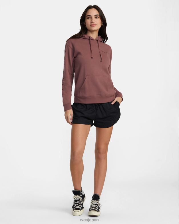 衣類 TP8J1321 黒 RVCA 女性 接地された伸縮性ウエストショーツ