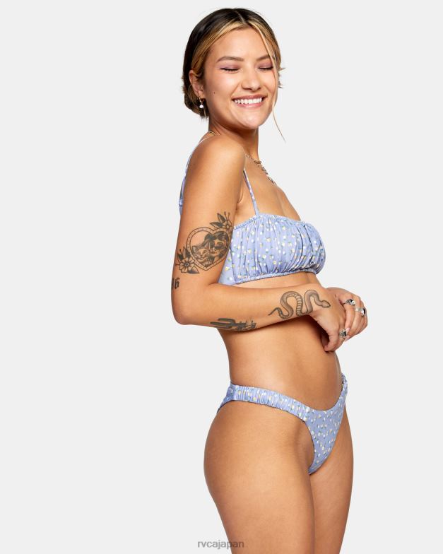 泳ぐ TP8J1326 グレーパープル RVCA 女性 ミルバンドゥビキニトップ