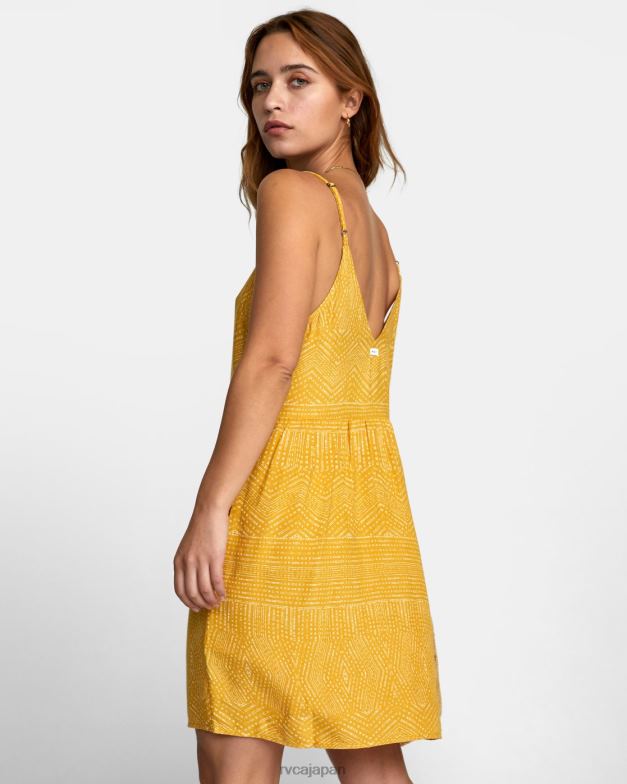 衣類 TP8J1327 見掛け倒し RVCA 女性 ノーランプリントドレス