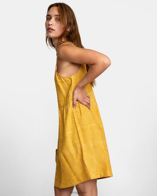 衣類 TP8J1327 見掛け倒し RVCA 女性 ノーランプリントドレス