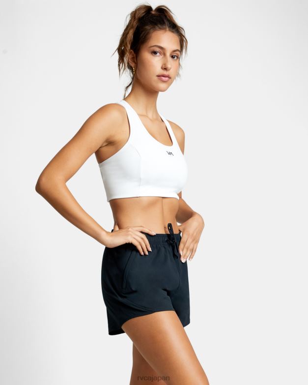 衣類 TP8J1332 黒 RVCA 女性 VA エッセンシャル ヨガー ワークアウト ショーツ 3