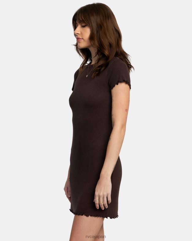 衣類 TP8J1342 ジャワ RVCA 女性 ローバー リブニットドレス