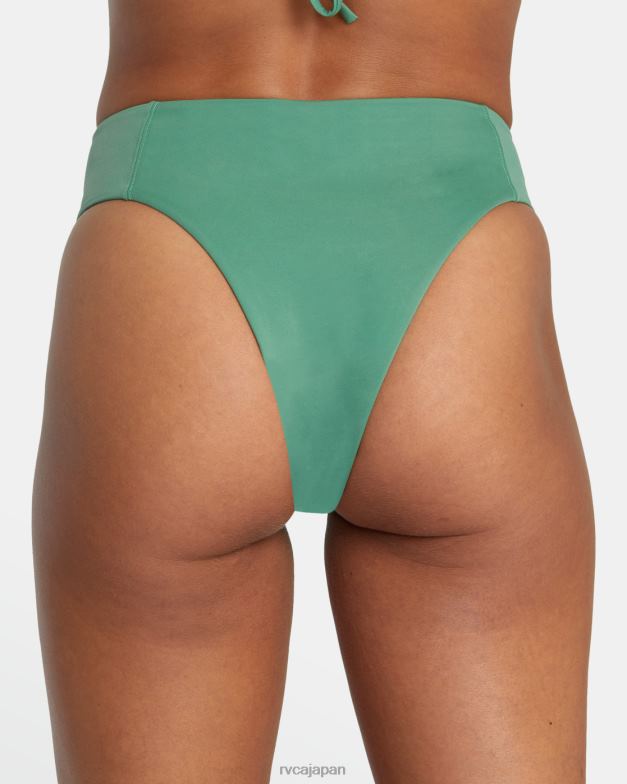 泳ぐ TP8J1351 手のひら RVCA 女性 しっかりとしたハイライズ生意気なビキニボトムス