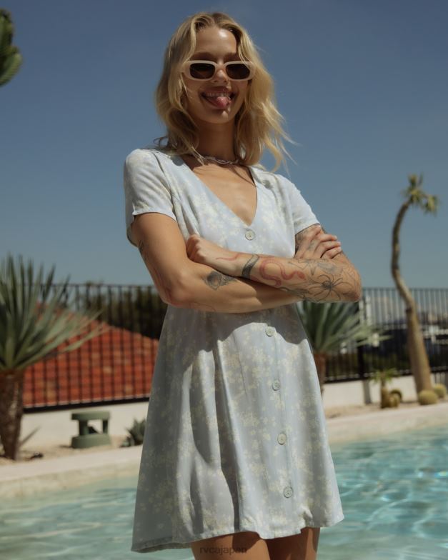 衣類 TP8J1357 海岸 RVCA 女性 控えめなミニドレス