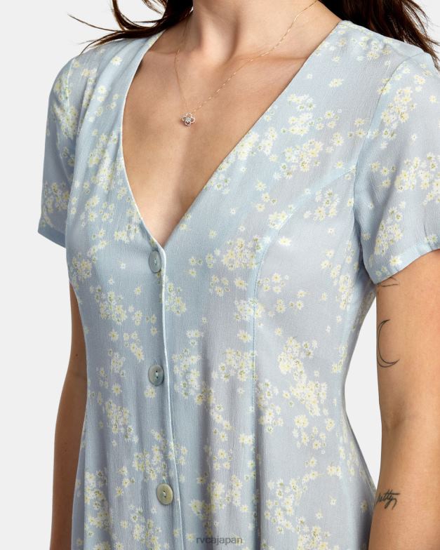 衣類 TP8J1357 海岸 RVCA 女性 控えめなミニドレス