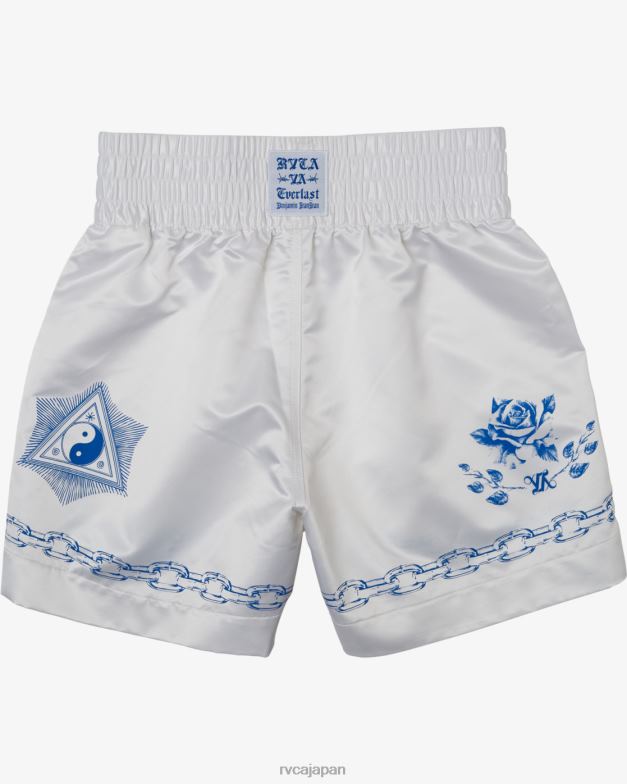 衣類 TP8J135 オフホワイト RVCA 男性 エバーラスト × ベンジャミン ジャンジャン ボクシング ショーツ
