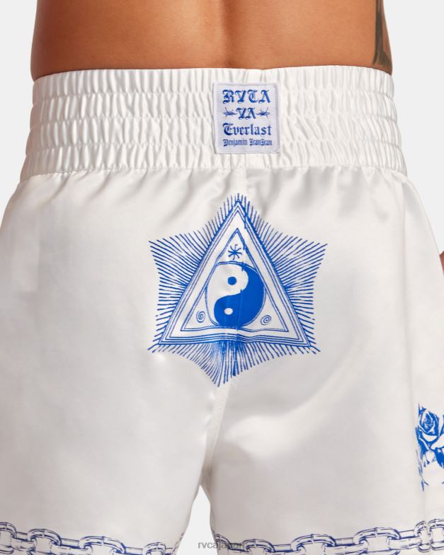 衣類 TP8J135 オフホワイト RVCA 男性 エバーラスト × ベンジャミン ジャンジャン ボクシング ショーツ