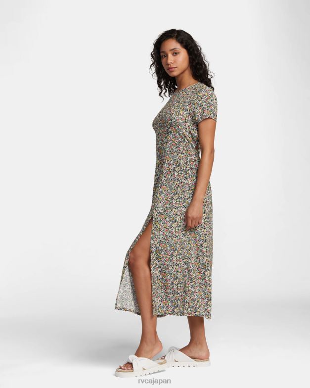 衣類 TP8J1365 グリーンフラッシュ RVCA 女性 夢のようなドレス