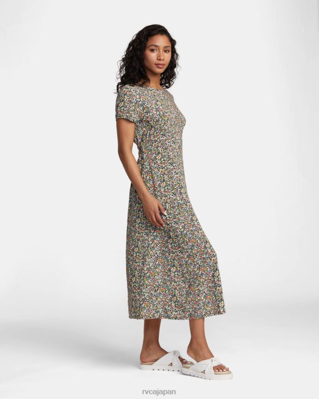 衣類 TP8J1365 グリーンフラッシュ RVCA 女性 夢のようなドレス