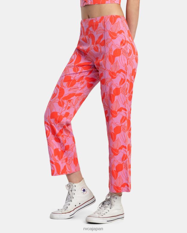 衣類 TP8J1369 シクラメン RVCA 女性 ドリップハイウエストパンツ