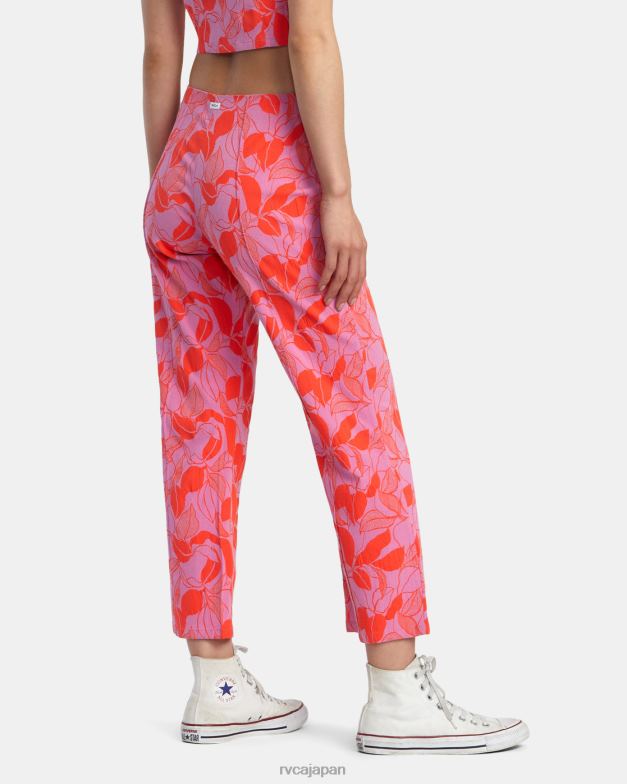 衣類 TP8J1369 シクラメン RVCA 女性 ドリップハイウエストパンツ