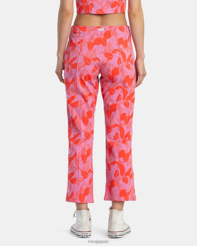 衣類 TP8J1369 シクラメン RVCA 女性 ドリップハイウエストパンツ