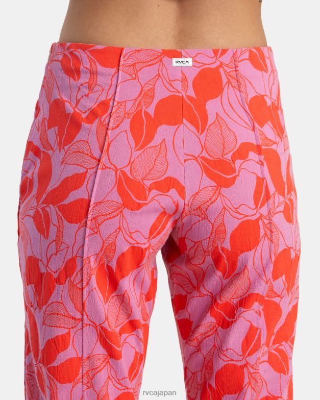 衣類 TP8J1369 シクラメン RVCA 女性 ドリップハイウエストパンツ