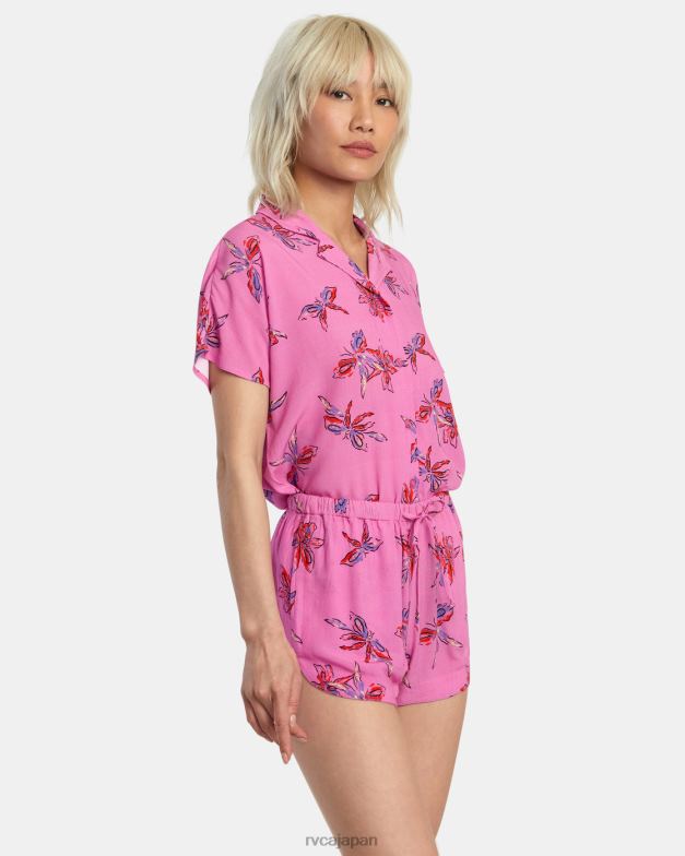 衣類 TP8J1371 シクラメン RVCA 女性 新しい夢エコビスコースショーツ