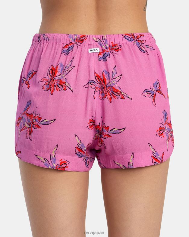 衣類 TP8J1371 シクラメン RVCA 女性 新しい夢エコビスコースショーツ
