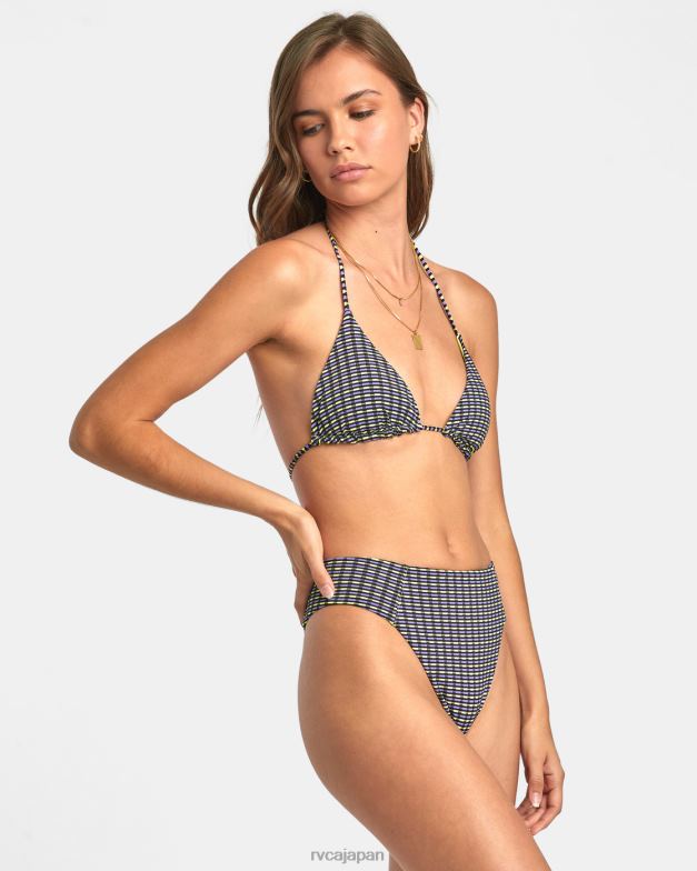泳ぐ TP8J1372 ダイキリグリーン RVCA 女性 ハイライズの生意気なビキニボトムを思い出す