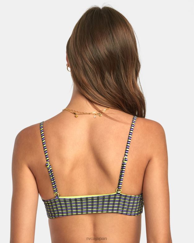 泳ぐ TP8J1374 ダイキリグリーン RVCA 女性 ハイトライアングルビキニトップをリコール